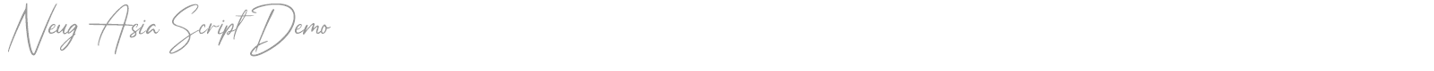 Neug Asia Script font preview